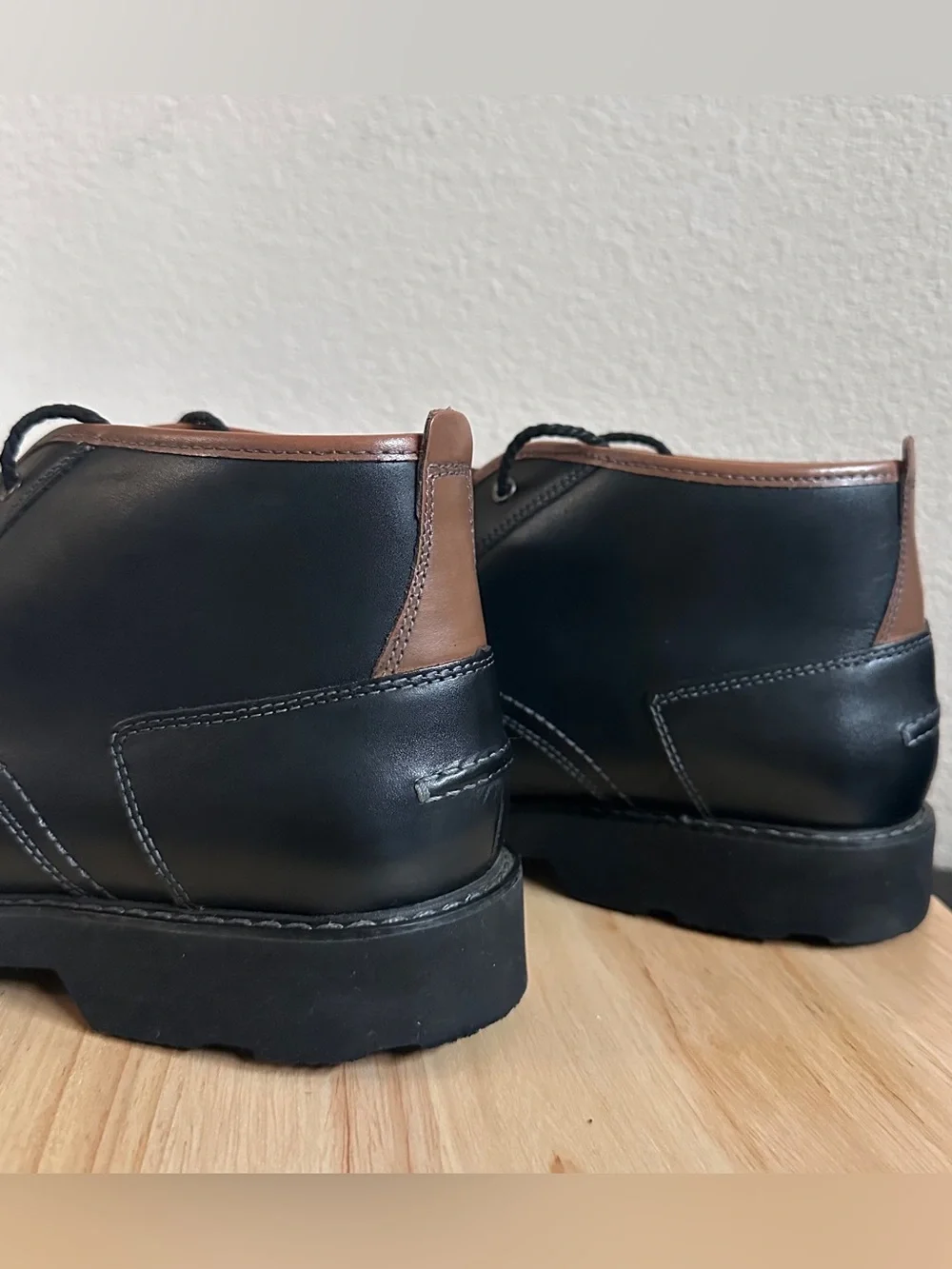 Florsheim Casey Chukka Boot 13255 Mens Black Leather Lace Up Dress Boot 9.5D